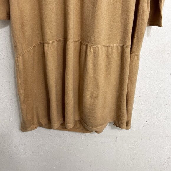 CALISTA Women's Long Knit Sweater Dress Light Brown Casual Midi Size M - Picture 4 of 12